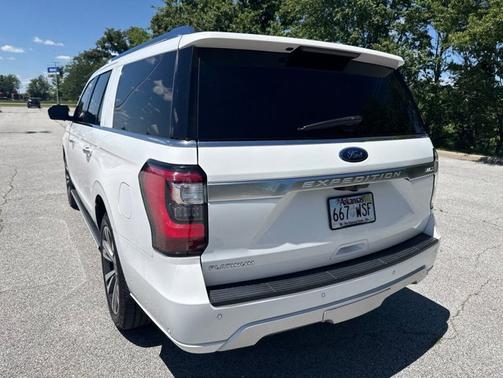 Star White Metallic Tri-Coat 2020 Ford Expedition Max Platinum