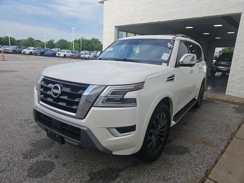 Aspen White Tricoat 2024 Nissan Armada Platinum
