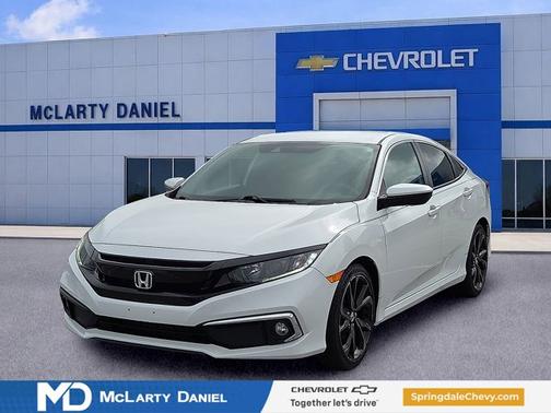 Platinum White Pearl 2020 Honda Civic Sport