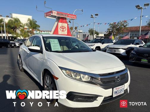 Taffeta White 2016 Honda Civic LX