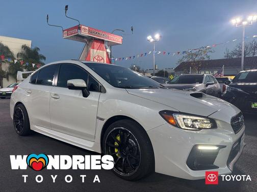 Crystal White Pearl 2021 Subaru WRX STI Limited w/Wing