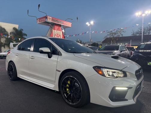 Crystal White Pearl 2021 Subaru WRX STI Limited w/Wing