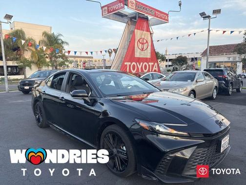 Midnight Black Metallic 2025 Toyota Camry SE