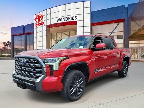 Red 2023 Toyota Tundra Hybrid Platinum