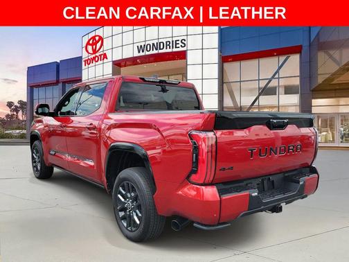 Red 2023 Toyota Tundra Hybrid Platinum