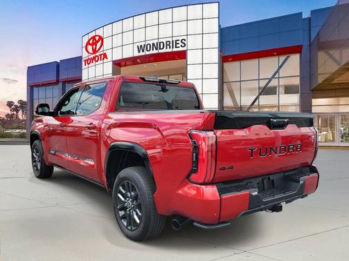Red 2023 Toyota Tundra Hybrid Platinum