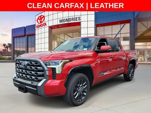 Red 2023 Toyota Tundra Hybrid Platinum