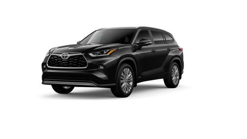 Midnight Black Metallic 2026 Toyota Highlander Hybrid Platinum