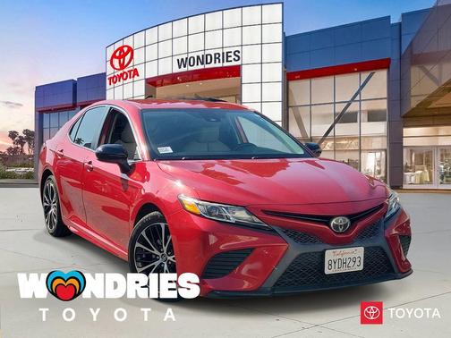 Supersonic Red 2019 Toyota Camry SE