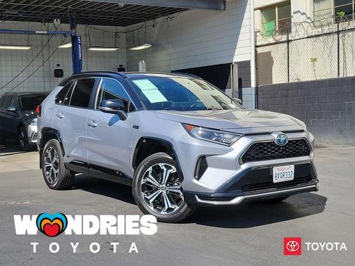 Silver Sky Metallic w/Midnight Black Roof 2021 Toyota RAV4 Prime XSE