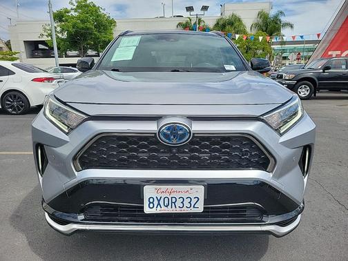 Silver Sky Metallic w/Midnight Black Roof 2021 Toyota RAV4 Prime XSE