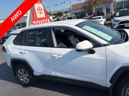 White 2022 Toyota RAV4 LE