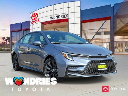 Celestite with Midnight Black Metallic roof 2026 Toyota Corolla XSE