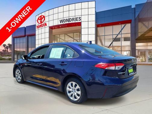 Blueprint/Midnight Black Metallic 2023 Toyota Corolla LE