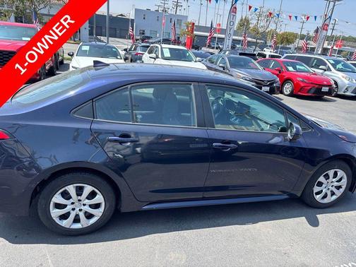 Blueprint/Midnight Black Metallic 2023 Toyota Corolla LE