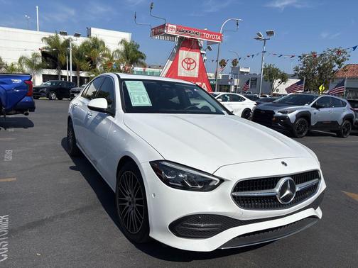 White 2023 Mercedes-Benz C-Class Sedan