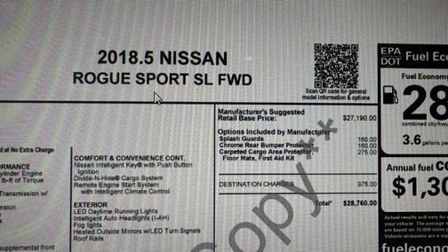 2018 Nissan Rogue Sport SL