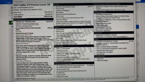 2022 Cadillac XT5 Sport