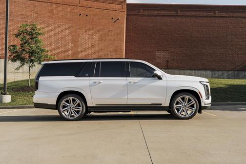 Crystal White Tricoat 2025 Cadillac Escalade ESV Sport Platinum