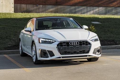 Glacier White Metallic 2023 Audi A5 Sportback 45 S Line Premium Plus