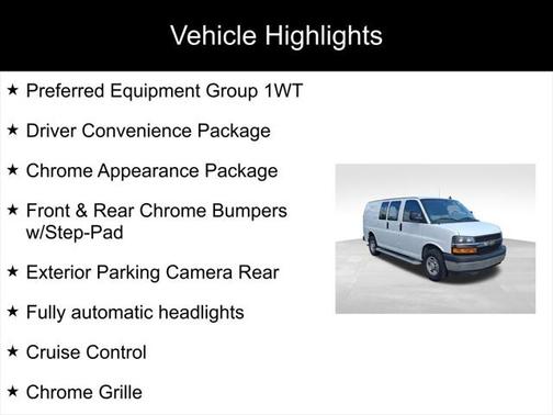 2023 Chevrolet Express 2500 RWD 2500 Regular Wheelbase WT