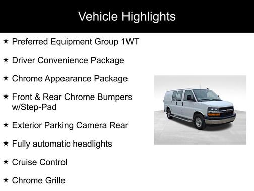 2024 Chevrolet Express 2500 RWD 2500 Regular Wheelbase WT