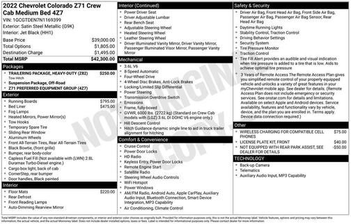 Satin Steel Metallic 2022 Chevrolet Colorado Z71
