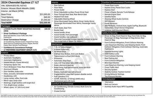 Mosaic Black Metallic 2024 Chevrolet Equinox 1LT