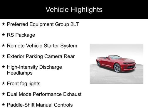 2017 Chevrolet Camaro 2LT