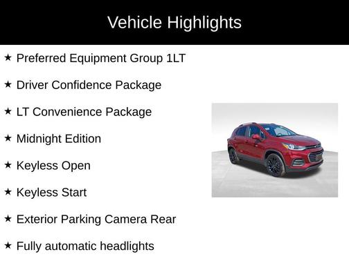 Crimson Metallic 2022 Chevrolet Trax LT