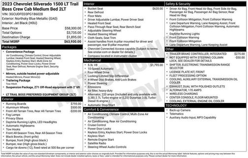 Northsky Blue Metallic 2023 Chevrolet Silverado 1500 LT Trail Boss