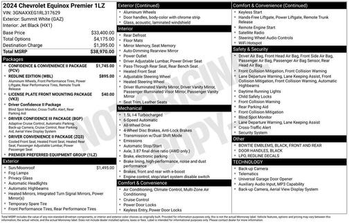 Summit White 2024 Chevrolet Equinox Premier w/1LZ