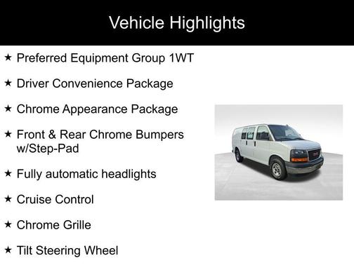 2022 GMC Savana 2500 Work Van