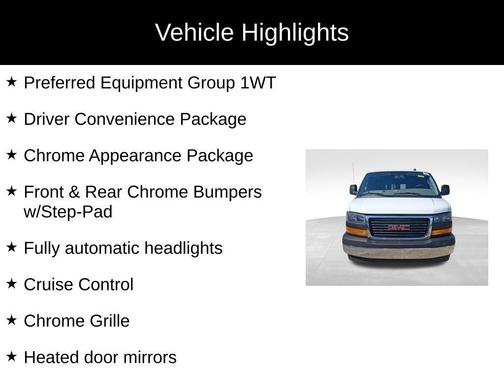2024 GMC Savana 2500 Work Van