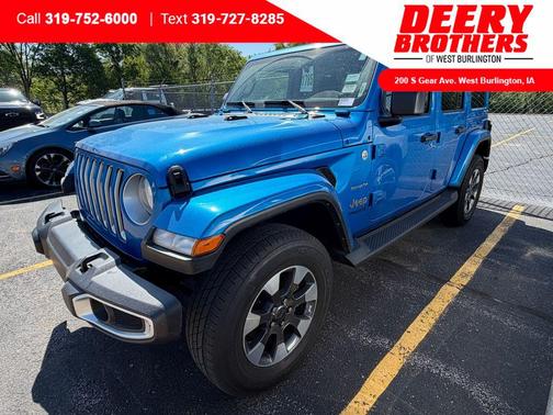 Hydro Blue Pearl Coat 2021 Jeep Wrangler Unlimited Sahara