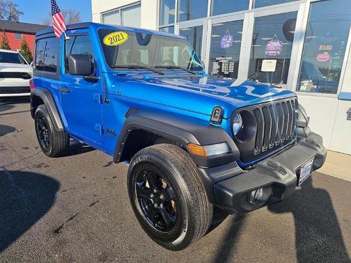 Blue 2021 Jeep Wrangler Sport S