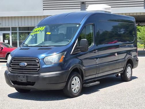 Blue Jeans Metallic 2016 Ford Transit-250 148 WB Medium Roof Cargo