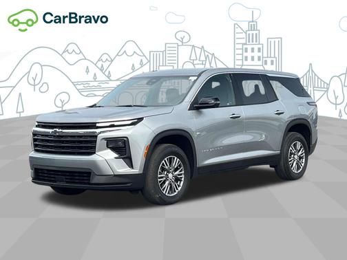 Sterling Gray Metallic 2024 Chevrolet Traverse LS