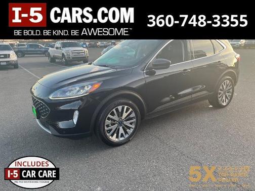 AGATE BLACK METALLIC 2022 Ford Escape TITANIUM SUV