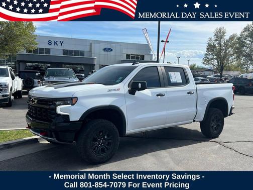 Summit White 2023 Chevrolet Silverado 1500 ZR2