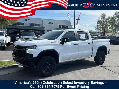 Summit White 2023 Chevrolet Silverado 1500 ZR2