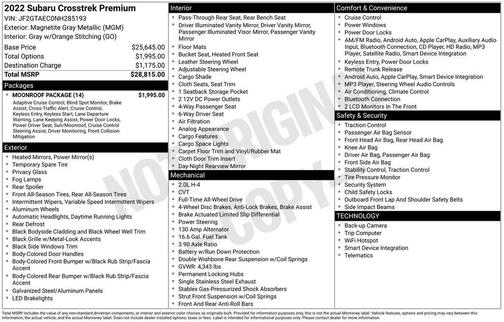 2022 Subaru Crosstrek Premium