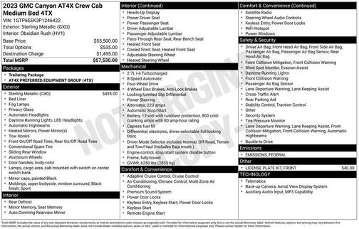 2023 GMC Canyon AT4X