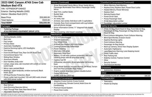 2023 GMC Canyon AT4X