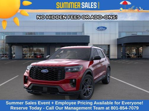 Rapid Red Metallic Tinted Clearcoat 2026 Ford Explorer ST-Line
