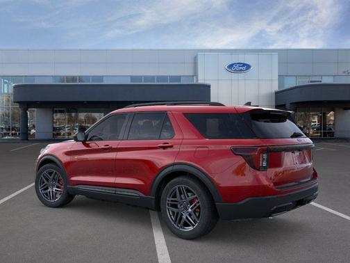 Rapid Red Metallic Tinted Clearcoat 2026 Ford Explorer ST-Line