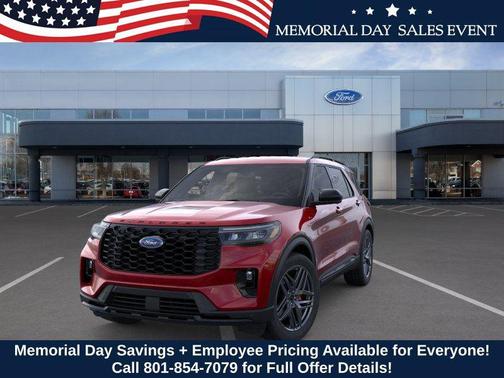 Rapid Red Metallic Tinted Clearcoat 2026 Ford Explorer ST-Line
