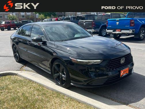 Black 2024 Honda Accord Hybrid Sport-L