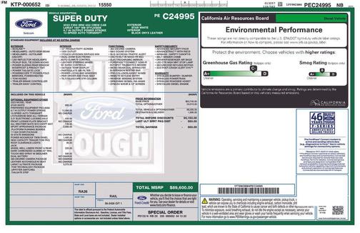 White Metallic 2023 Ford F-250 Lariat