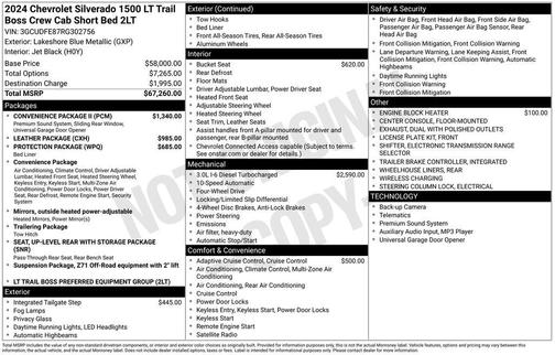 2024 Chevrolet Silverado 1500 LT Trail Boss